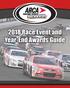 2018 Race Event and Year-End Awards Guide Program Introduction