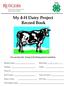 My 4-H Dairy Project Record Book