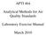 APTI 464. Analytical Methods for Air Quality Standards. Laboratory Exercise Manual. March 2010