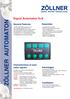 ZÖLLNER AUTOMATON. Signal Automaton 6+S. Essentials. General Features. Characteristics of auto- matic signals