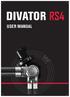 DIVATOR RS4 USER MANUAL