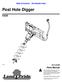 Post Hole Digger SA P Parts Manual. Copyright 2018 Printed 01/29/18