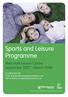 Sports and Leisure Programme