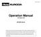 Operation Manual Air Saver Unit ASV5000 Series