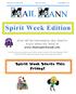 Spirit Week Starts This Friday!!