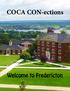 COCA CON-ections. Welcome to Fredericton