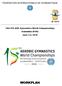 FÉDÉRATION INTERNATIONALE DE GYMNASTIQUE ID th FIG AER Gymnastics World Championships GUIMARÃES (POR) June 1-3, 2018 WORKPLAN