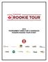 2016 TOURNAMENT DIRECTOR S HANDBOOK ROGERS ROOKIE TOUR EVENT