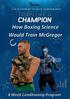 How Boxing Science Would Train McGregor