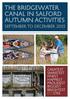 THE BRIDGEWATER CANAL IN SALFORD Autumn Activities