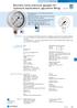 Bourdon tube pressure gauges for chemical applications (glycerine filling) EN 837-1