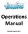 Operations Manual Revised August 2017