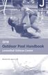2018 Outdoor Pool Handbook. Leventhal-Sidman Center. Membership open to all