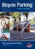 Bicycle Parking. Product Catalogue. World Leader in Bicycle Parking