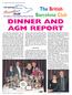 The British Barcelona Club DINNER AND AGM REPORT