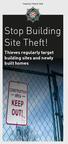 Stop Building Site Theft!