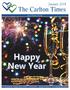Happy New Year. January 2018 The Carlton Times. Love Honor Provide