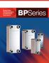 Brazed Plate Heat Exchangers for Fluid Power Applications. BPSeries