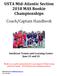 USTA Mid-Atlantic Section 2018 MAS Rookie Championships Coach/Captain Handbook