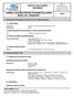 SAFETY DATA SHEET Revised edition no : 1 SDS/MSDS Date : 27 / 11 / 2012