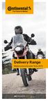 Delivery Range Motorcycle & Scooter Tires 2015