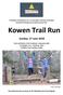 Wamboin Trail Runners Inc. in association with the Australian Mountain Running Association present the. Sunday, 17 June 2018