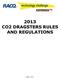2013 CO2 DRAGSTERS RULES AND REGULATIONS