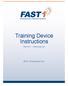 Training Device Instructions