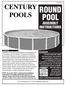ROUND POOL ASSEMBLY INSTRUCTIONS DANGER ADULT SUPERVISION REQUIRED