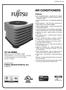 AIR CONDITIONERS. Features. Manufactured for Fujitsu General America, Inc. Fairfield, NJ. FORM NO. AFJ-220 Supersedes Form No.