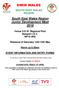 SWIM WALES SOUTH EAST WALES REGION. South East Wales Region Junior Development Meet Venue S.E.W. Regional Pool Newport I.S.V.