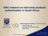 UWC research on wild meat products authentication in South Africa.