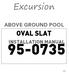 Excursion ABOVE GROUND POOL OVAL SLAT INSTALLATION MANUAL