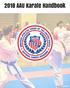 2018 AAU Karate Handbook