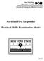 Certified First Responder. Practical Skills Examination Sheets