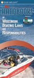 WISCONSIN BOATING LAWS AND