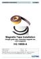 Magnetic Tape Installation Straight guide tape, embedded magnetic bar, curve segments HG A
