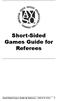 Short-Sided Games Guide for Referees