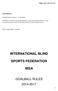 INTERNATIONAL BLIND SPORTS FEDERATION IBSA