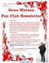 Gene Watson Fan Club Newsletter