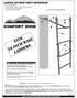 fits 20 inch wide ladders LADDER KIT WITH THEFT DETERRENT MODEL: HEH00546 Instruction and Safety Manual Warning Warning Warning