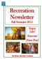 Recreation Newsletter