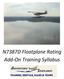 N7387D Floatplane Rating Add-On Training Syllabus