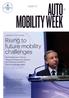 MOBILITY WEEK AUTO. Rising to future mobility challenges