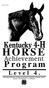 HORSE. Program. Kentucky 4-H. Achievement. Level 4. 4AF-04PO
