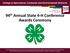 94 th Annual State 4-H Conference Awards Ceremony
