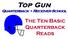 Top Gun QUARTERBACK RECEIVER SCHOOL. The Ten Basic Quarterback Reads