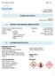 Safety Data Sheet 1. PRODUCT AND COMPANY IDENTIFICATION. Telephone: or Fax: Emergency Phone #: