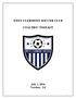 WEST CLERMONT SOCCER CLUB COACHES TOOLKIT. July 1, 2016 Version: 2.0