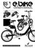 USER GUIDE TO POWER ASSISTED BIKES
